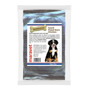 Dog snack - filled stars - chicken x12 buc