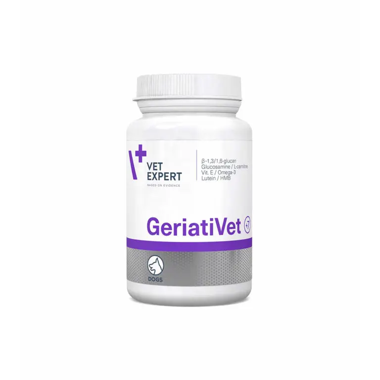 Supliment pentru caini in varsta Vet Expert GeriatiVet Dog, 45 tablete, EXPIRA 30.04.2026