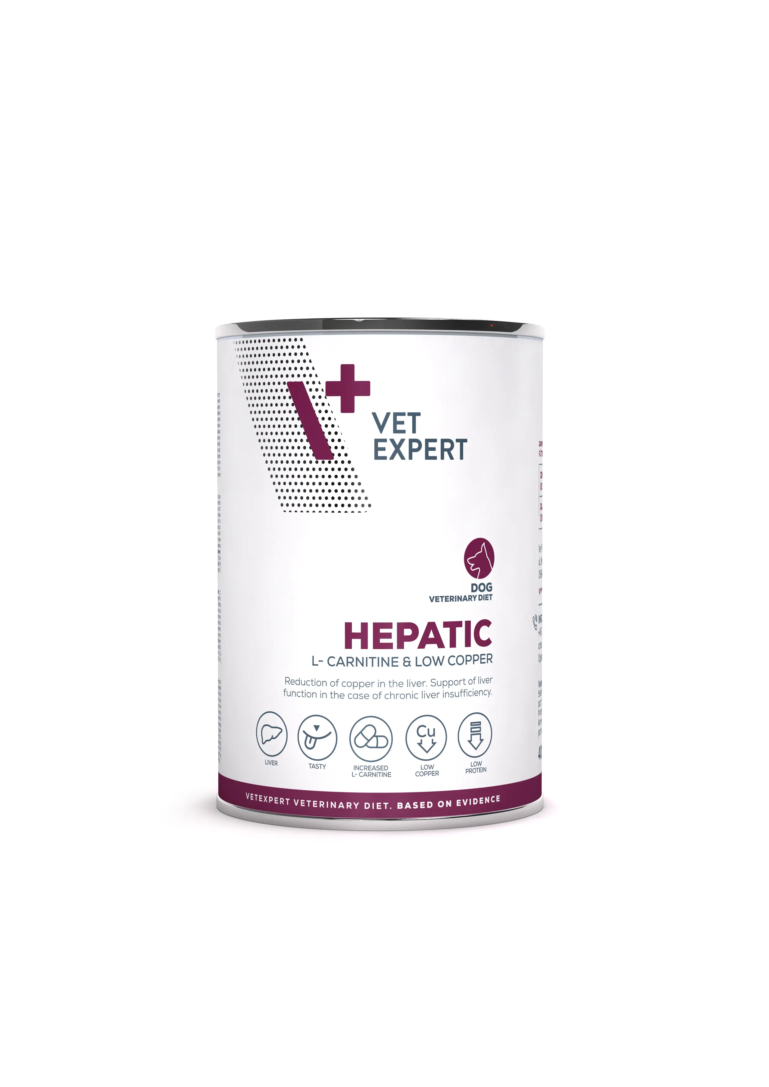 Dieta umeda pentru caini Vet Expert Hepatic Dog, 400 g