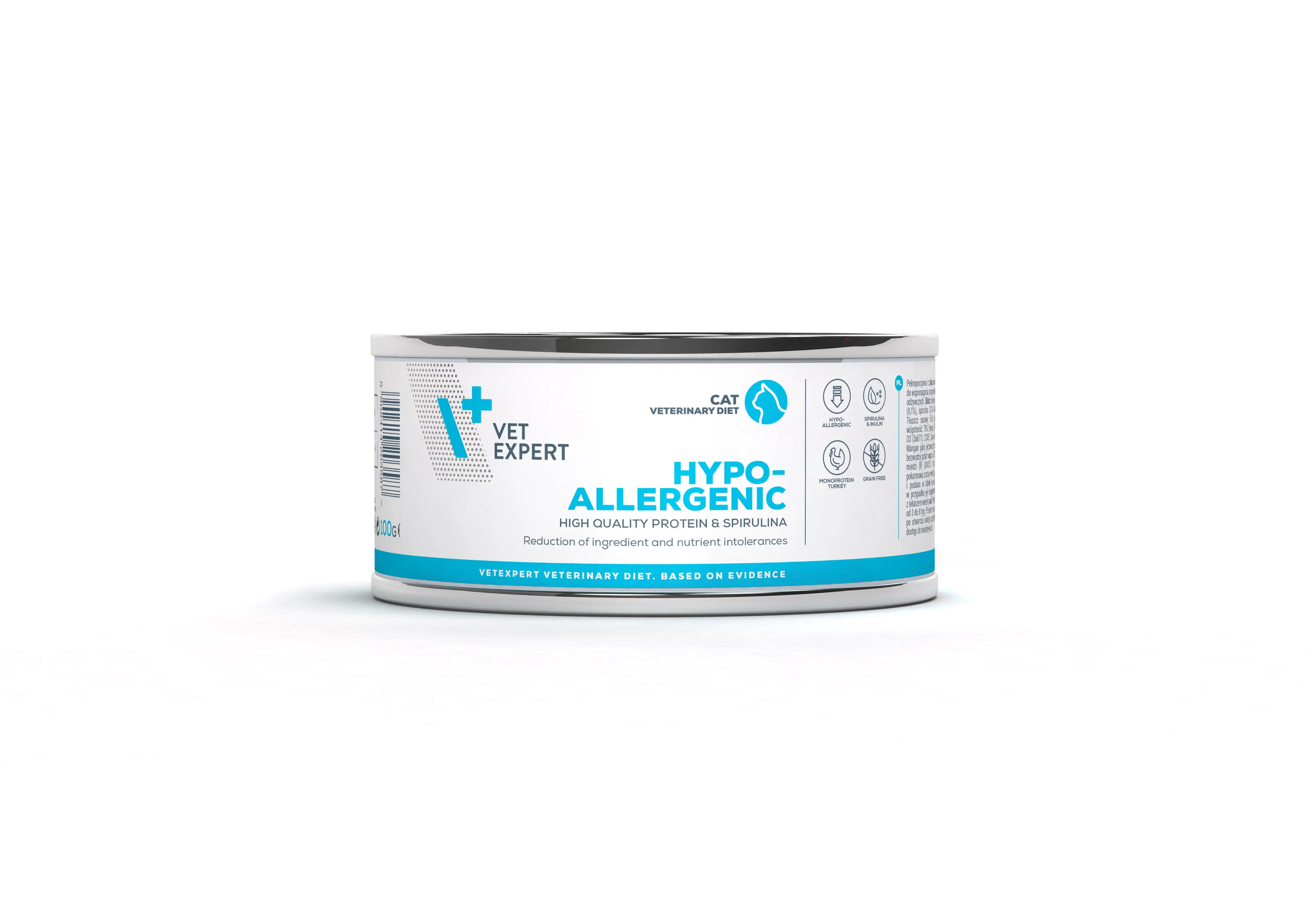 Dieta umeda hipoalergenica pentru pisici adulte, carne de curcan, 6 x 100 g