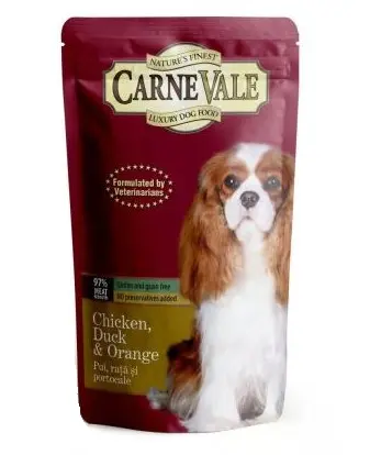 Carnevale Dog Plic Pui/Rata/Portocale 125g