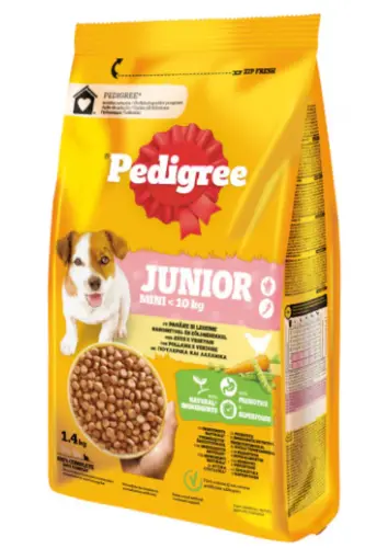 Pedigree Junior Pasare/Legume Mini 1.4 kg