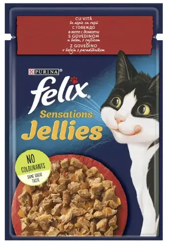 Felix Sensations Plic Vita si Rosii in Aspic 85 g