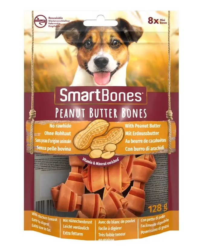 Smartbones Recompense Unt de Arahide S/ 8 Buc 128 g