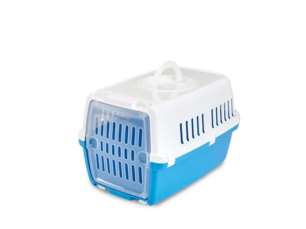 Savic Cusca Transport Zephos 1 Alb/Albastru Cu Usa De Plastic