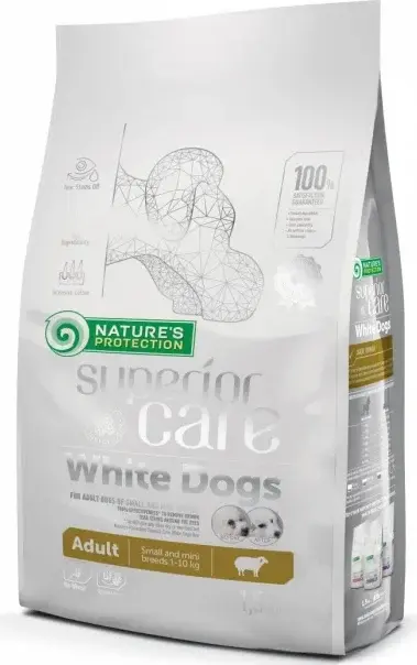 Nature's Protection Superior Care White Dogs Lamb Adult Small&Mini Breeds 1,5 KG