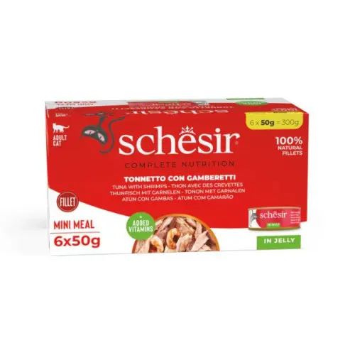 SCHESIR TON/CREVETI IN JELLY 6X50 G