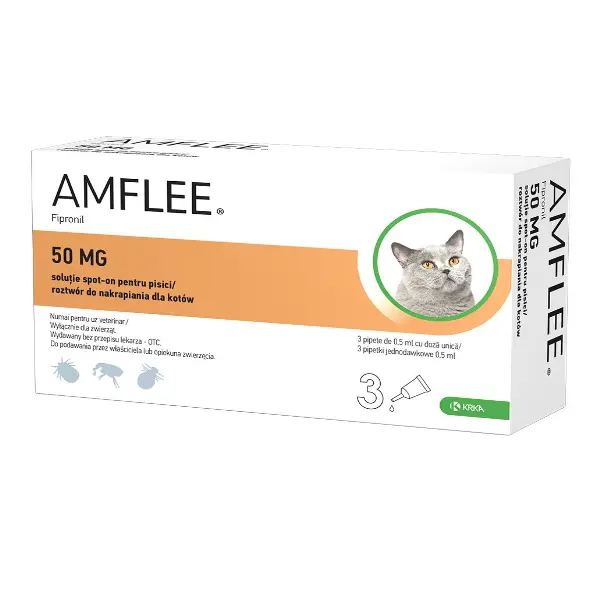 AmFlee Pipeta Pisica 50 Mg