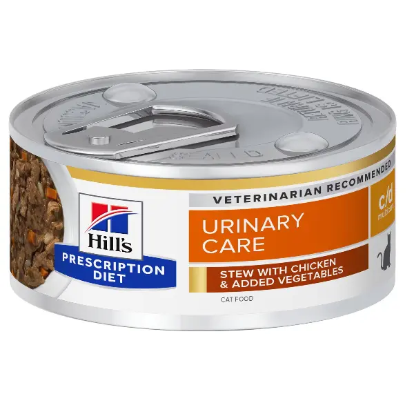 Hills Felin Dieta Conserva C/D Stress Pui/Legume Tocanita 12 x 82 g