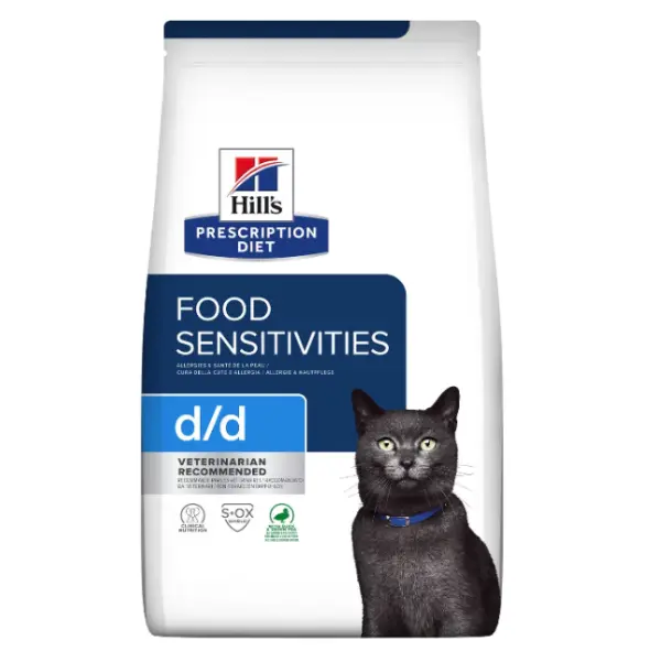 Hills Felin Dieta D/D Rata si Mazare 1.5 kg