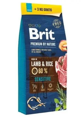 Brit Premium By Nature Sensitive 15 kg+3 kg Gratis