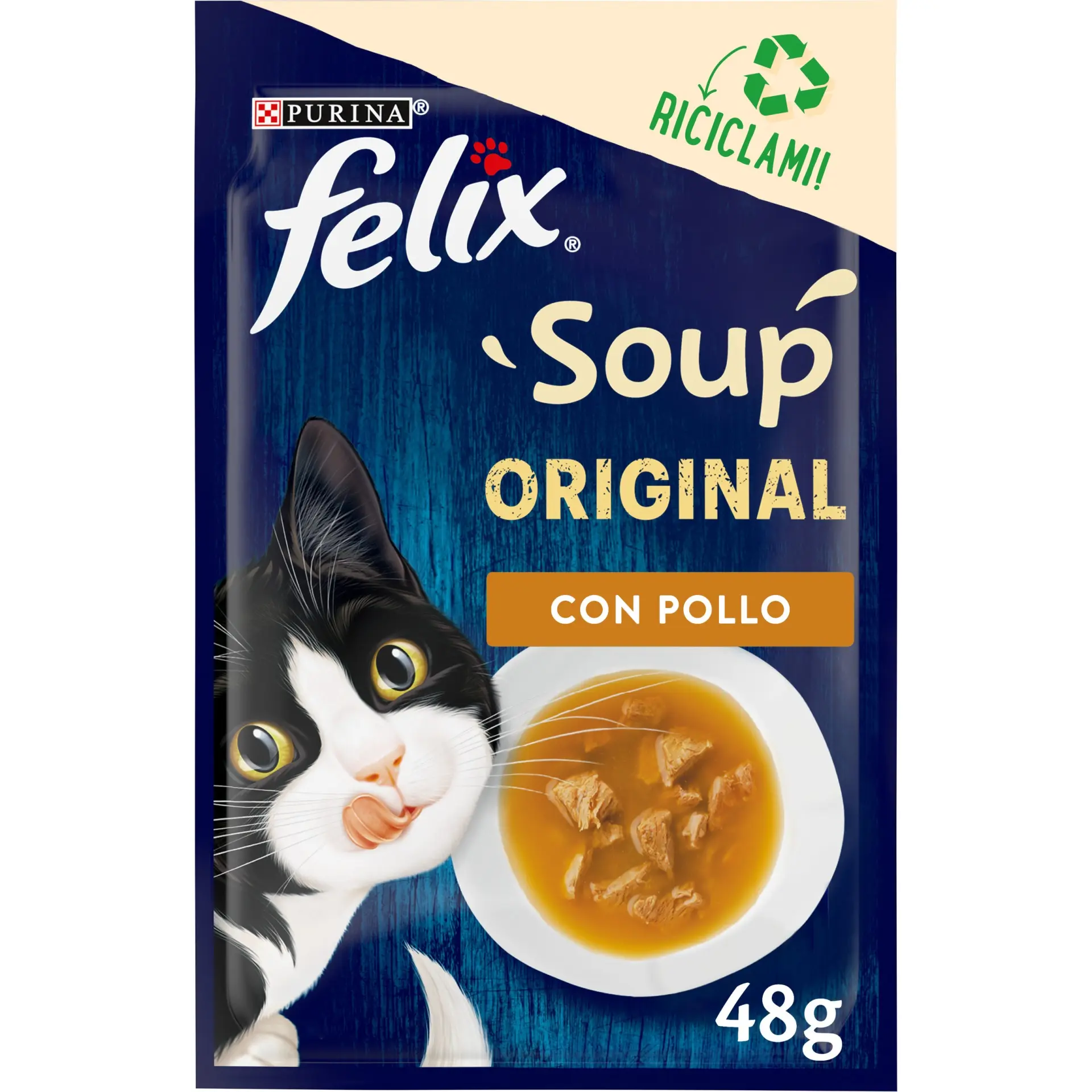 Felix Cat Plic Supa Cu Pui 48 g