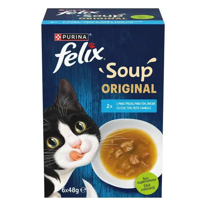 Felix Cat Plic Supa Fish Selection 6x48 g