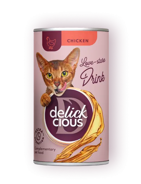 Delickcious Pisica Conserva Bautura cu Pui 140 G