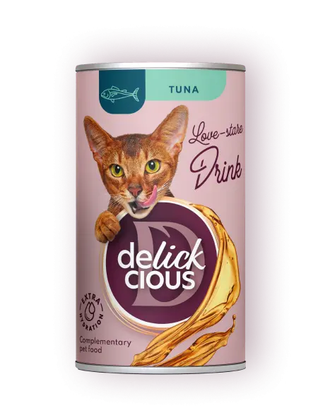 Delickcious Pisica Conserva Bautura cu Ton 140 G