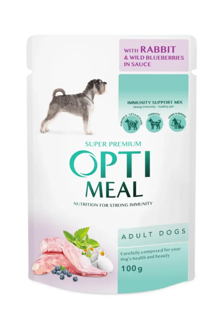 Optimeal Caine Plic Iepure Si Afine 100 g