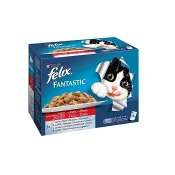 Felix Fantastic Multipack Carne 12 x 100 g