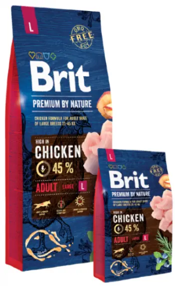 Brit Premium By Nature Adult L - 15-kg