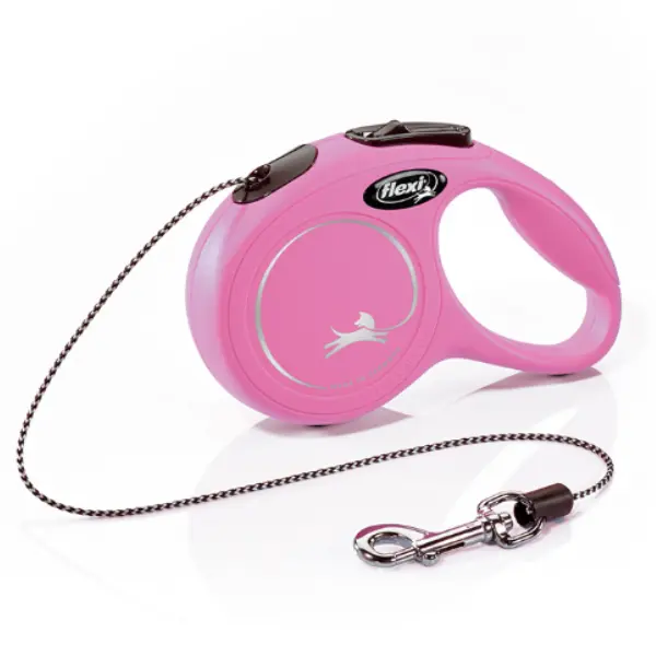 Flexi Lesa New Classic Cord S 8 m Roz