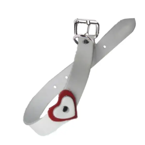 Zgarda Caine Streetside Inima 2.0/45 cm Alb Nr 2