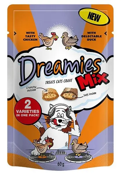 Dreamies Mix Pui/Rata 60 g