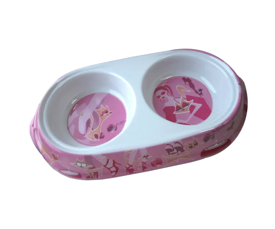 Pet Expert Castron Melamina Glamour Pink 2x150 ml 8034