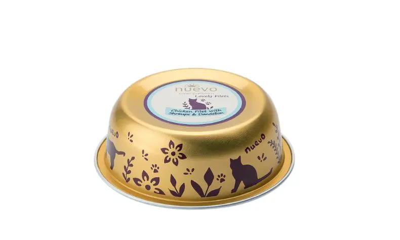 Nuevo Cat Bol File Pui Creveti 85 g