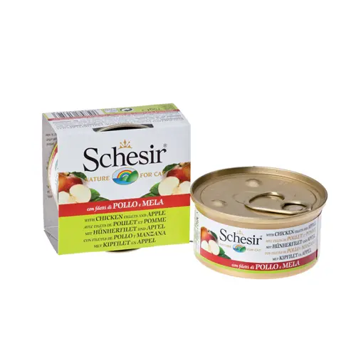 Schesir Pisica Fructe Pui/Mar 75 g