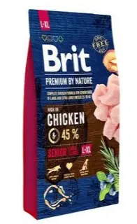 Brit Premium By Nature Senior L+XL - 15-kg