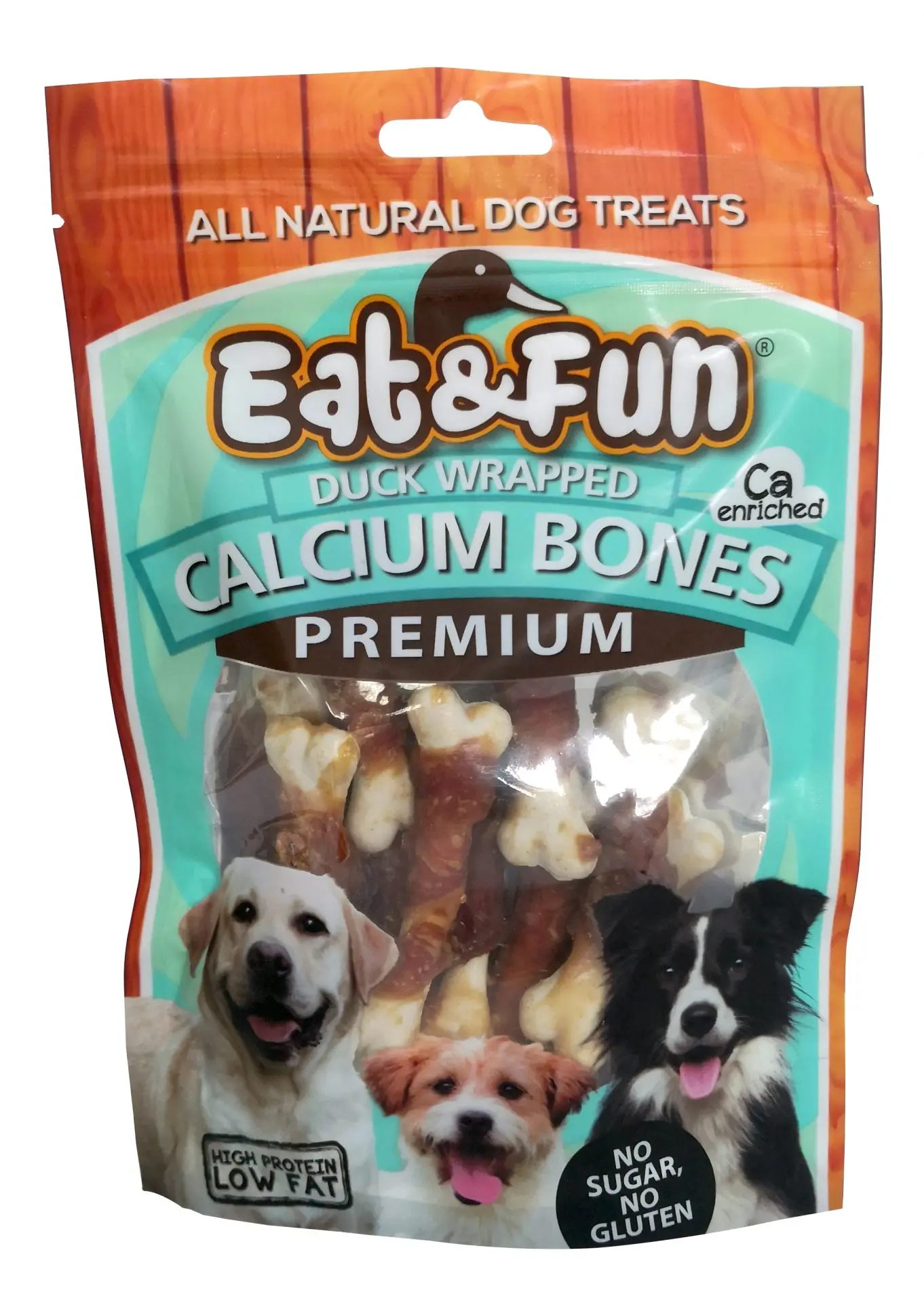 Eat&amp;Fun Recompense Caini Duck Calcium Bone 100 G