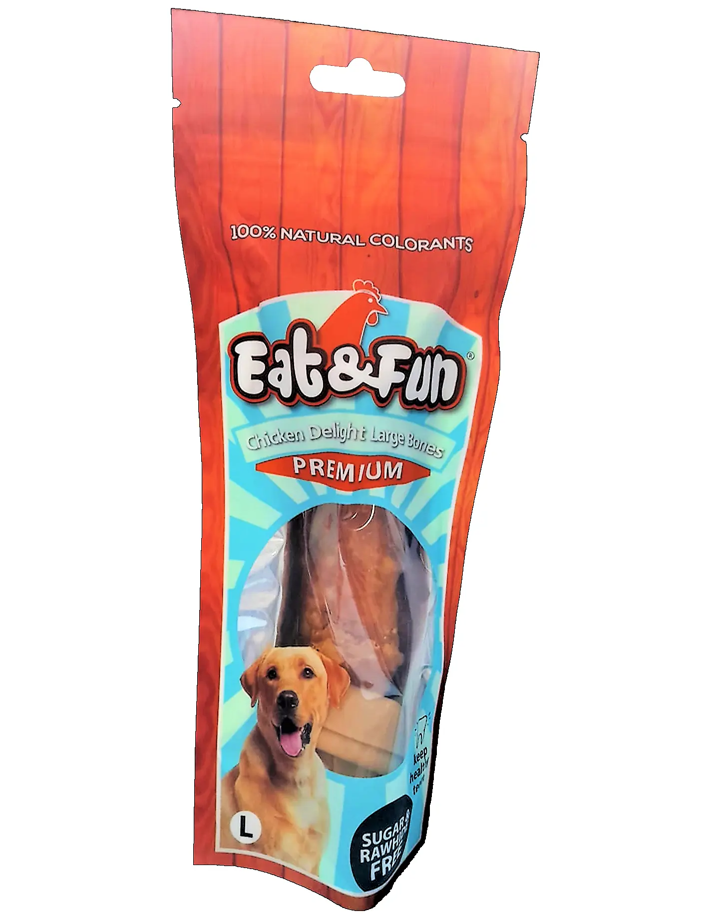Eat&amp;Fun Recompense Caini Chicken Delights Large Bones 140 g