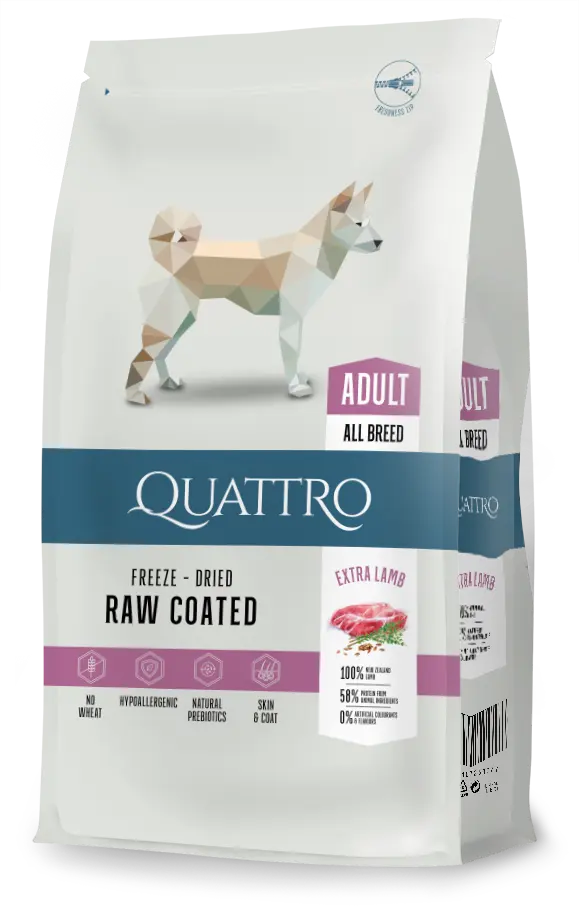 Quattro Dog Adult Miel/Orez All Breed 3 Kg