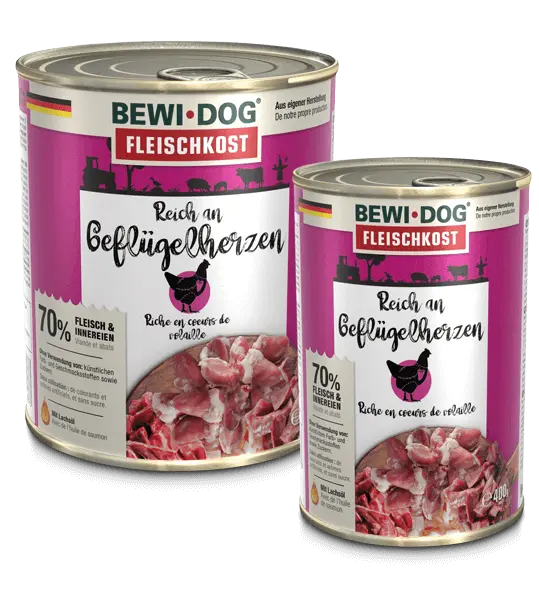 Bewi Dog Conserva Inima De Pasare - 400-g