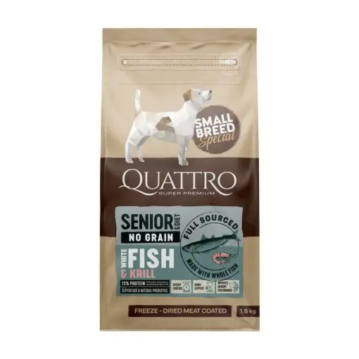 Quattro Dog Small Breed No Grain Senior 7 kg