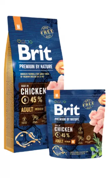 Brit Premium By Nature Adult M - 1-kg