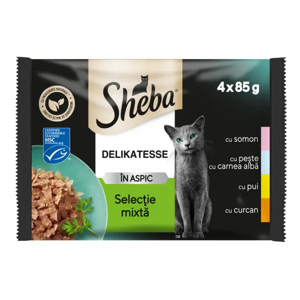 Sheba Plic Delicato Mixed 4 X 85 g