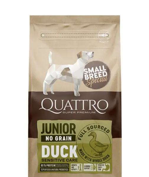 Quattro Dog Small Breed No Grain Junior 7 kg