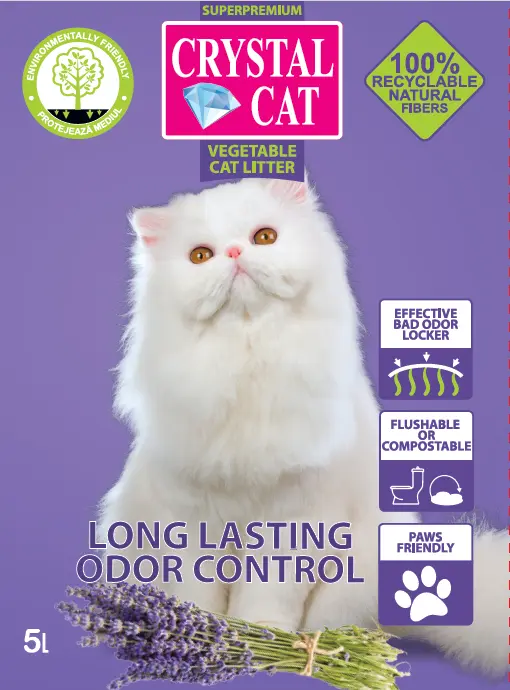 Crystal Cat Asternut Vegetal Tofu Lavanda 5L