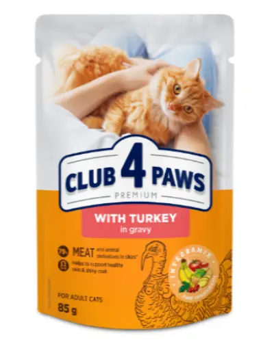 Club 4 Paws Pisica Plic Curcan 85 g