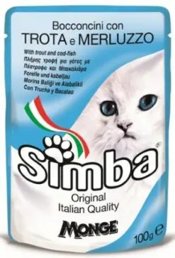 Simba Cat Plic Pastrav 100 g