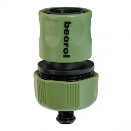 Conector furtun cupla rapid, cu opritor de apa, 5/8 toli la 3/4 toli