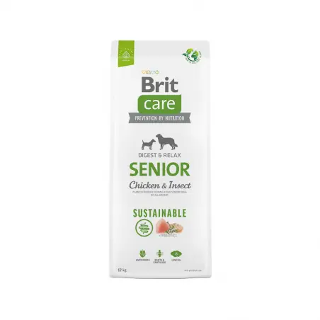 Brit Care Dog Sustainable Senior, hrana uscata pentru caini,12 kg