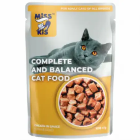 Miss Kis, hrana umeda pentru pisici, pui in jeleu, 100 g