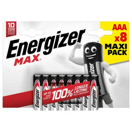 Baterie Energizer Max Alkaline Power, E92, LR03, 8BP