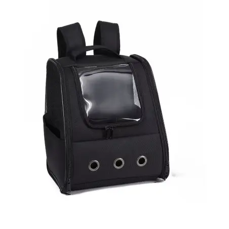 4DOG Rucsac Oxford pentru Pisici si Caini Mici – Negru, 32x28x37 cm