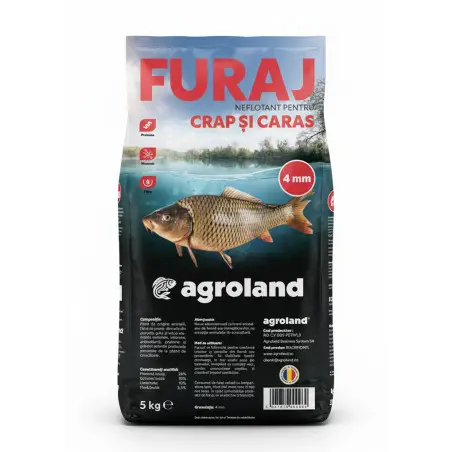 Furaj Neflotant pentru crap si caras (extrudat), 5 kg