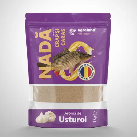Nada Premium pentru crap si caras, 1 kg, usturoi