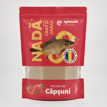 Nada Premium pentru crap si caras, 1 kg, capsuni