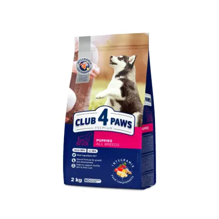 CLUB 4 PAWS PREMIUM, hrana uscata pentru caini, pui, 2 kg