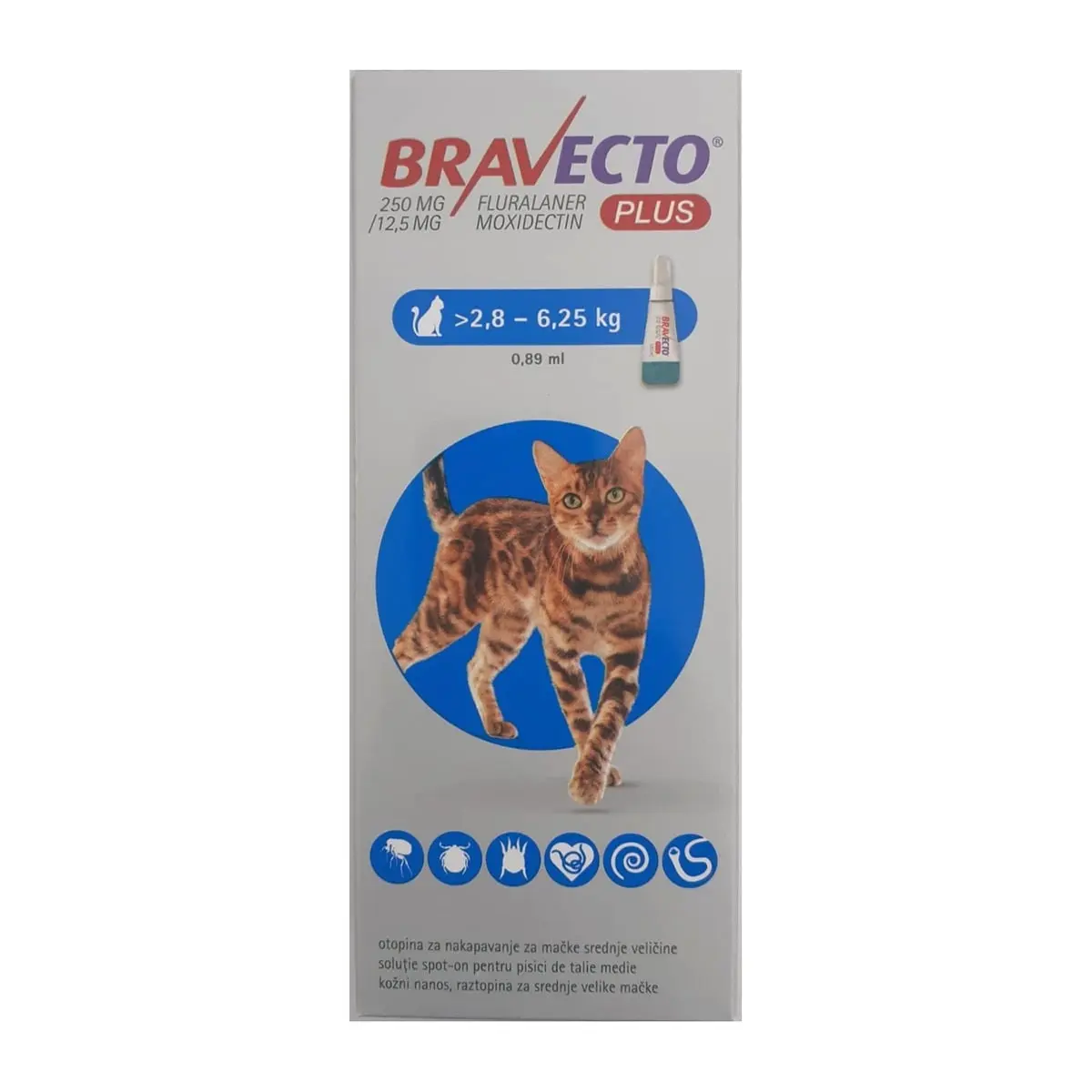 Bravecto Plus Pisica, 1 pipeta - Image 2